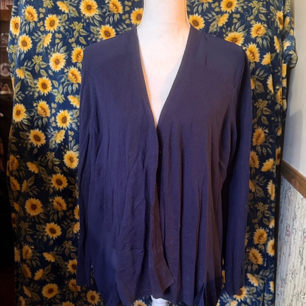 Lucky Brand Women's Deep Blue Cardigan